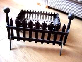 Freecycle Cast iron fire basket and log guard