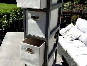 Freecycle Tall Grey drawer unit