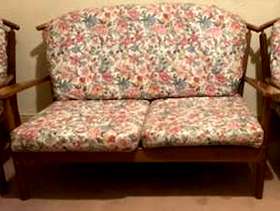 Freecycle Soft chairs with wooden arm rests
