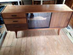 Freecycle Retro-style hand-made African hardwood sideboard