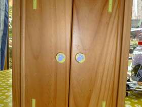 Freecycle Sturdy Wooden Wardrobe for Dolls Clothes