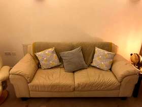 Freecycle Leather sofa