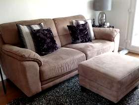 Freecycle Sofa and footstool