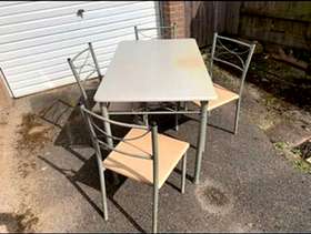 Freecycle Dining table and chairs
