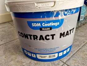 Freecycle Paint SDM Coatings Contract Matt Brilliant White 10Ltr