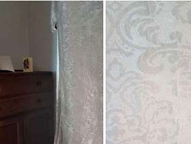Freecycle Silver / grey eyelet curtains
