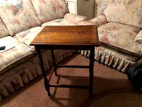Freecycle Antique dark wood coffee table