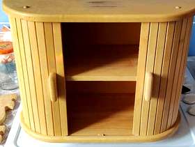 Freecycle Double layered pine bread bin