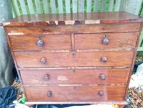 Freecycle Victorian chest of drawers