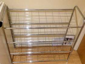 Freecycle Metal shoe rack, perfect condition