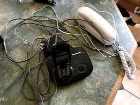 Freecycle Landline phones x 2, one Panasonic cordless