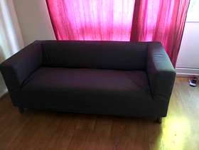 Freecycle Ikea grey sofa with removable cover