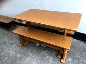 Freecycle Kitchen pine table