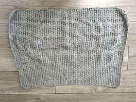 Freecycle Grey baby blanket new handmade
