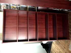 Freecycle 2 x reddish brown bookcases