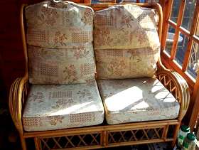 Freecycle Cane settee