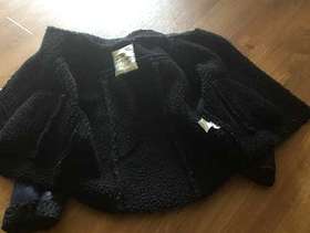 Freecycle IKKS girls navy suede jacket/fleece lining. Excellent condition &