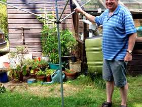 Freecycle Clothes line for garden