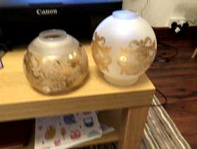 Freecycle Glass lampshades