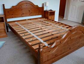 Freecycle Pine double bed