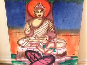 Freecycle Large batik of Buddha