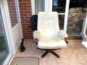 Freecycle Leather armchair