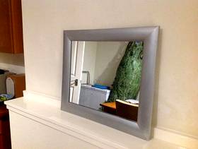 Freecycle Silver framed mirror