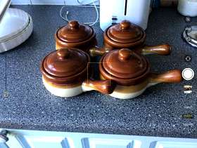 Freecycle Four Pottery Soup Bowls