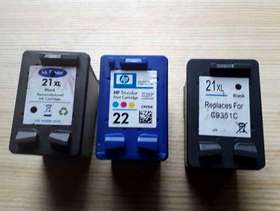 Freecycle Ink cartridges HP21 x 2 and HP22 x1