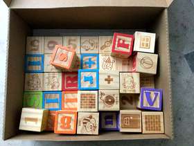 Freecycle Wooden building blocks