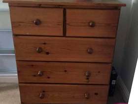 Freecycle Pine chest of drawers