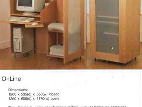 Freecycle Home Office Computer Storage Desk
