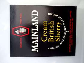 Freecycle Charles Kinloch London Mainland Cream British Sherry label 1970/80’s