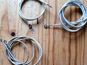 Freecycle Net curtain wires