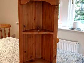 Freecycle Pine corner cupboard