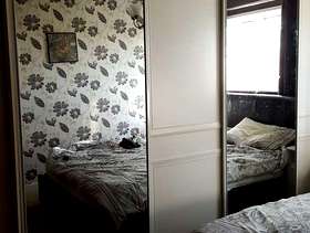 Freecycle Mirrored sliding wardrobe doors. 222cm x 77cm each
