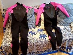 Freecycle Girls O'Neill wet suits age 14 and 12
