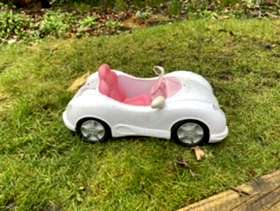 Freecycle A well used Barbie Car