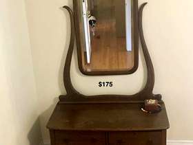 Freecycle Antique Dresser with Mirror