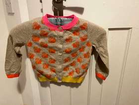 Freecycle Cardigan, mini Boden size 2-3y, cotton and cashmere
