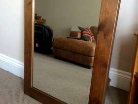 Freecycle Wooden Frame Mirror