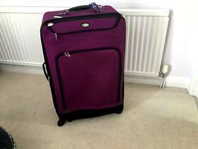 Freecycle Large purple suitcase