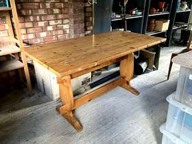 Freecycle Pine table