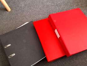 Freecycle Cardboard folders x2. 1 lever arch folder