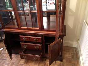 Freecycle Beautiful solid wood display cabinet