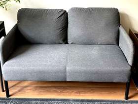 Freecycle IKEA loveseat - dark grey