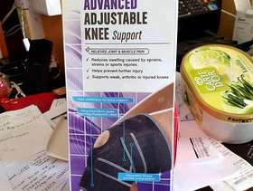Freecycle Knee support, fabric and adjustable.