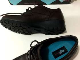 Freecycle Miss Rhino Dark Brown Children's Lace Up Shoes UK4.5