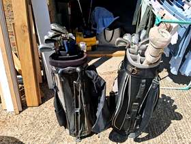Freecycle 2 Golf Bags with full sets of irons, drivers and ...