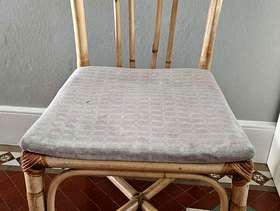 Freecycle Cane Chair with padded seat